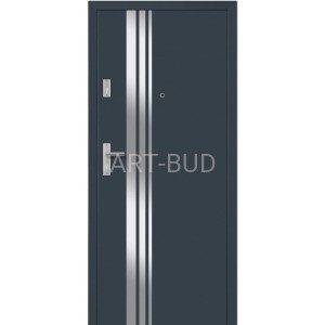 Drzwi wewnętrzne K61 wejściowe na klatki schodowe Dallas