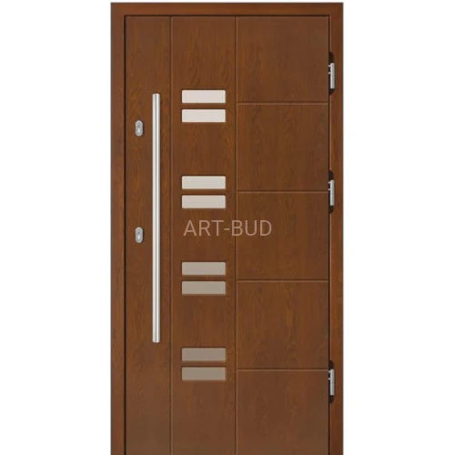 Drzwi zewnętrzne drewniane Z6 płycinowe  Dallas