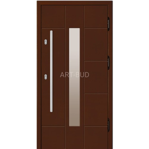 Drzwi zewnętrzne drewniane Z17 płycinowe Dallas