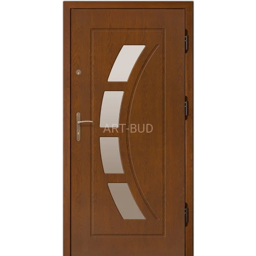 Drzwi zewnętrzne drewniane Z18 płycinowe Dallas