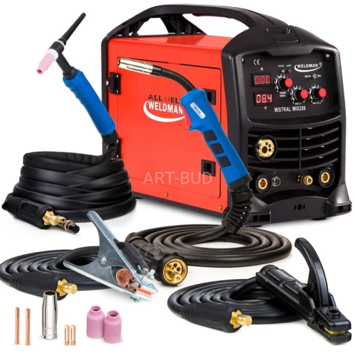 Spawarka Mistral 200 MIG MAG 3W1 + Uchwyt TIG