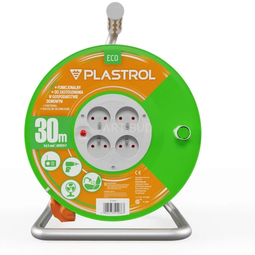 Przedłużacz elektryczny bębnowy PB-ST/D/30M/3X1,5/H05VV-F ECO