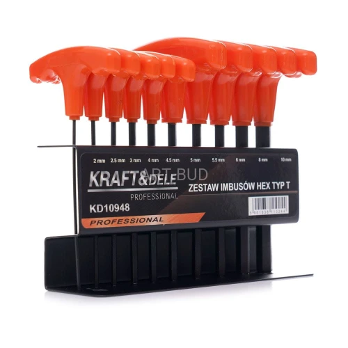 Zestaw 10 imbusów na stojaku KD10948 Kraft&Dele