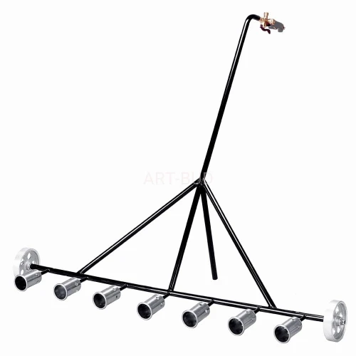 Palnik dekarski siedmiodyszowy na kółkach W7  z wężem i reduktorem Koma