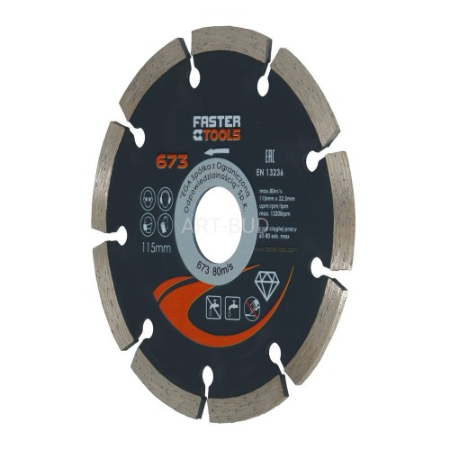 Tarcza diamentowa segmentowa 125 x 1,8 674  Faster Tools