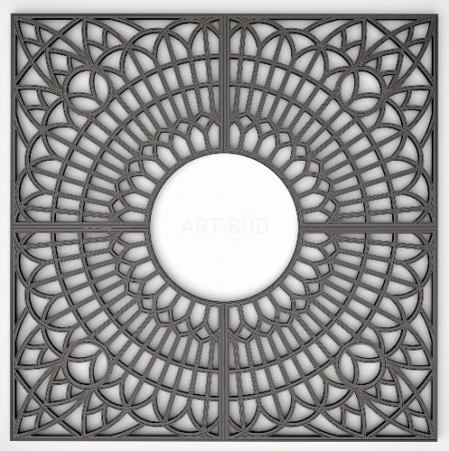 Krata żeliwna ochronna drzew pod drzewa KWADRATOWA 200x200