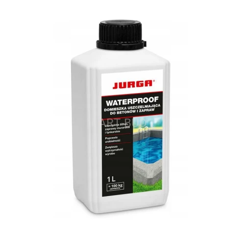 Domieszka uszczelniająca do betonów i zapraw WATERPROOF 1 litr Jurga