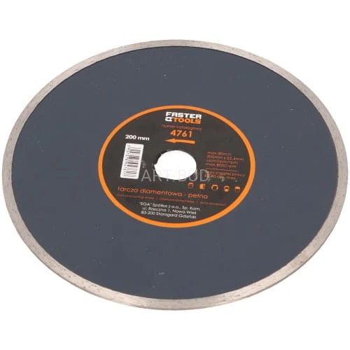 Tarcza diamentowa pełna  200 x 25,4  4761  Faster Tools