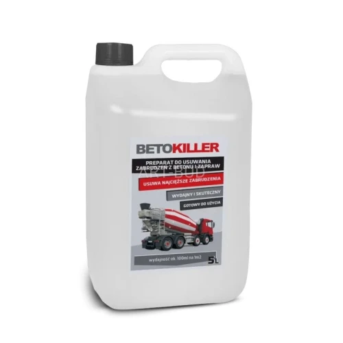 Preparat do usuwania zabrudzeń z betonu BETOKILLER Karton 5l JURGA