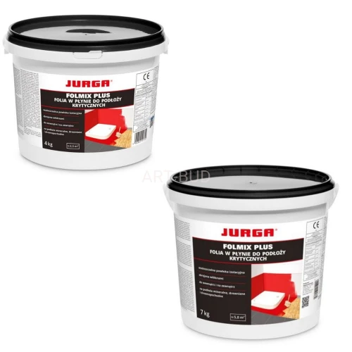 Folia w płynie na podłoża drewniane do wewnątrz i na zewnątrz FOLMIX PLUS 4 - 7 -12  kg JURGA