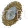 Szczotka tarczowa mosiądzowana z trzpieniem 65 mm 1694 Faster Tools