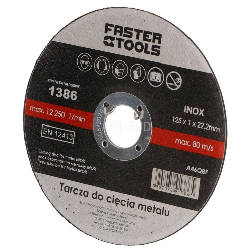 Tarcza do metalu inox 125/1,0mm EGA 1386
