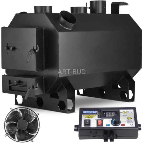 Piec z nadmuchem nadmuchowy 35kW + sterownik + wentylator