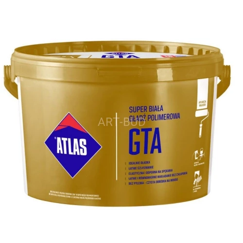 Gotowa gładź polimerowa GTA SUPER biała 25 kg Atlas