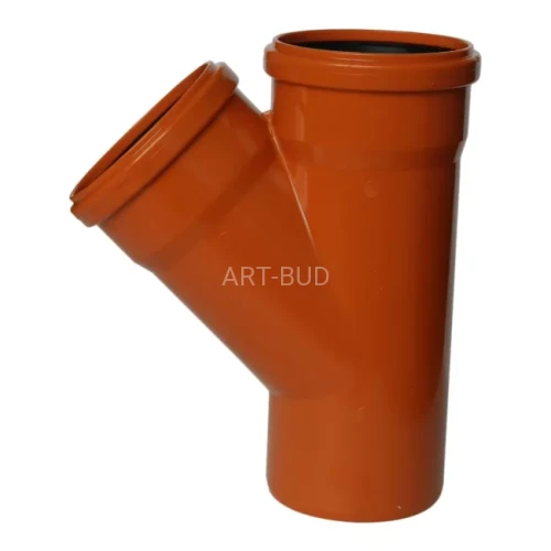 Trójnik PCV PP zewnętrzny  fi  110 / 110 nachylenie  od 45 - 87 stopni 