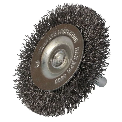 Szczotka tarczowa trzpień stalowa 80 mm 3493  Faster Tools