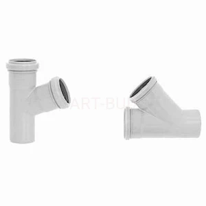 Trójnik PCV PP  fi  32 / 32 nachylenie  od 45 do 87 