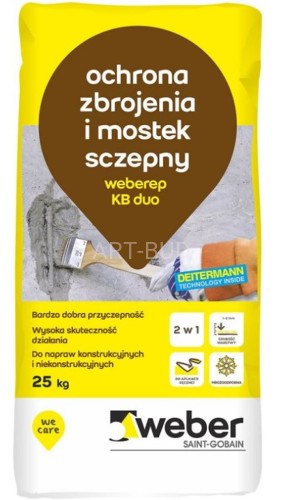 Polimerowo-cementowa warstwa sczepna oraz ochrona antykorozyjna zbrojenia Weberep KB Duo 
