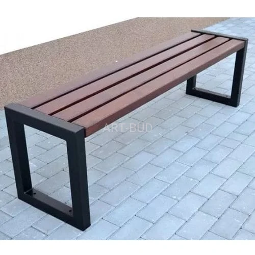 Ławka stalowa bez oparcia  EVA