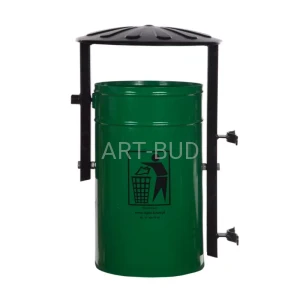 Kosz uliczny metalowy model zawieszany typu Kacper K-1 bez słupka