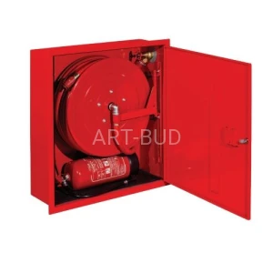 Hydrant wewnętrzny wnękowy DN25 z miejscem na gaśnicę pod spodem H25-W-KP-20/30