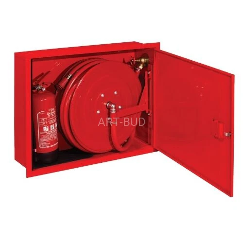 Hydrant wewnętrzny wnękowy DN25 z miejscem na gaśnicę obok H25-W-K-20/30