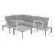 Narożnik ogrodowy aluminiowy Nicea Dark Grey / Grey