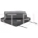 Narożnik ogrodowy aluminiowy Nicea Dark Grey / Grey