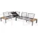 Narożnik ogrodowy aluminiowy Nicea Dark Grey / Grey