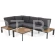 Narożnik ogrodowy aluminiowy Nicea Dark Grey / Grey