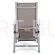 Zestaw krzeseł ogrodowych Ibiza Relax Silver / Taupe ze stolikiem Cuba Silver