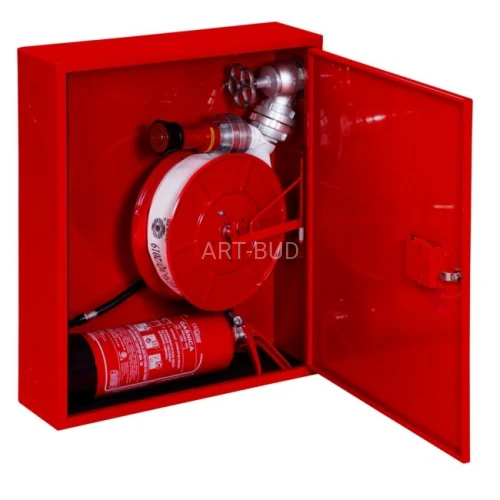 Hydrant zawieszany DN52 z miejscem na gaśnicę pod spodem KP H52-Z-KP-15