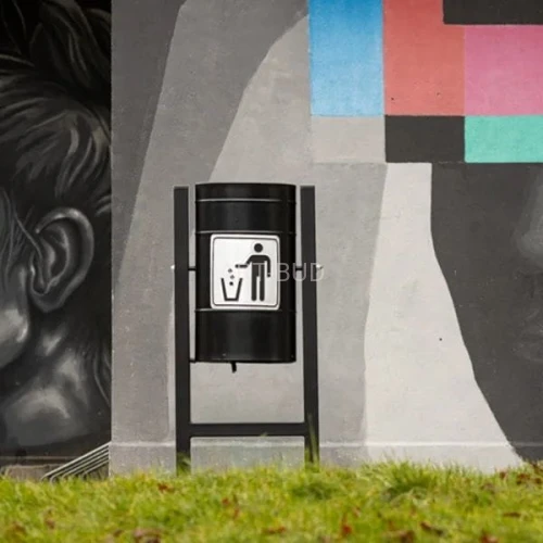 Kosz na śmieci miejski stalowy 30 l Oslo