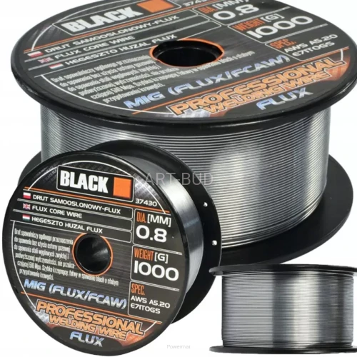 Drut spawalniczy samoosł.1 kg 0,8mm FLUX 20GN Powermat