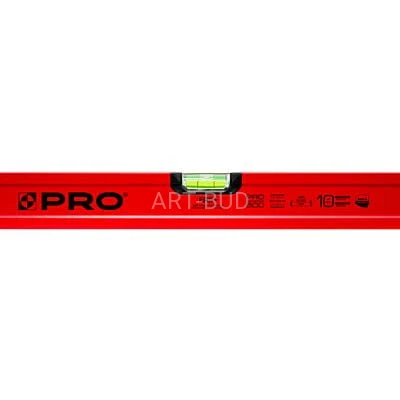 Poziomica PRO600 malowana czerwona dł  40-50-100-120-150-180-200 cm