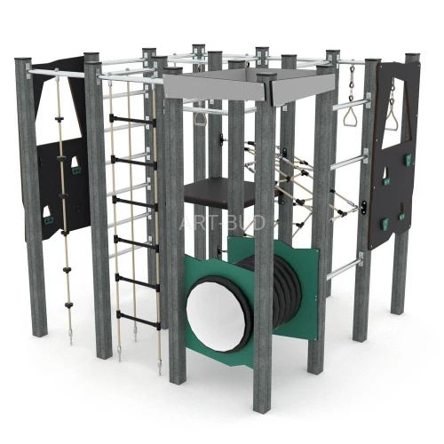 Urządzenie sprawnościowe na plac zabaw  3-14 lat seria Climboo