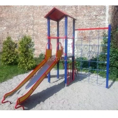 Zestaw na place zabaw Zjeżdżalnia ze ścianką z lin