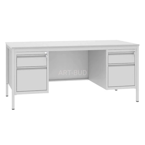 Metalowe biurko lekarskie z konterkami na format a4 BIM 052 Malow