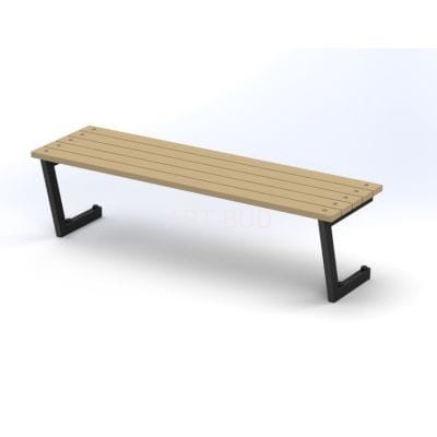 Ławka bez oparcia na place zabaw 