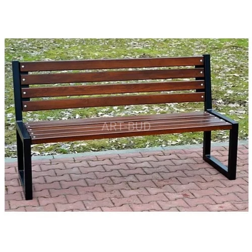 Ławka  z oparciem parkowa stalowa LUX III 