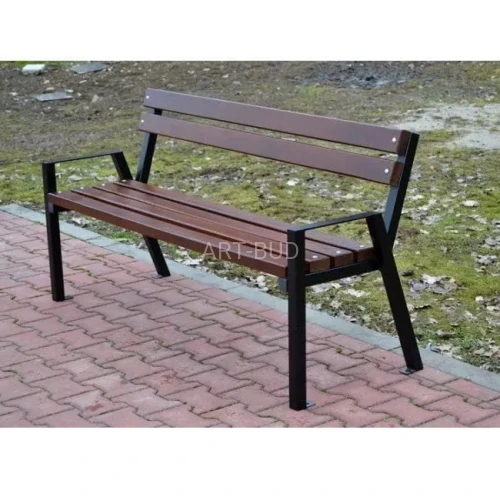 Ławka  z podłokietnikiem stalowa 158 -188 cm Sara III 