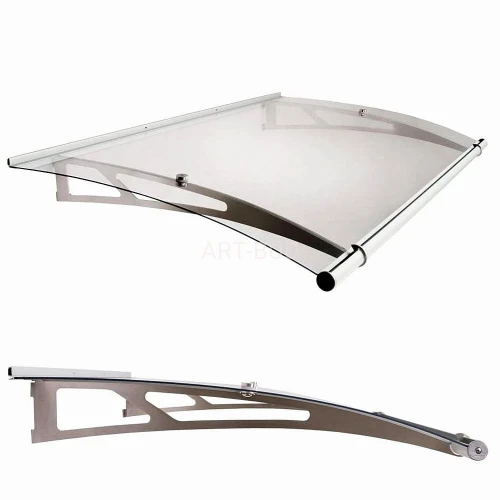 Daszek nad drzwi ze stali nierdzewnej akrylowy Lightline L 1900  Robelit 