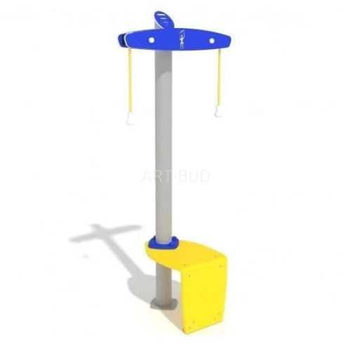 Siłownie plenerowe dla seniorów poprzeczka z uchwytami i siedziskiem 