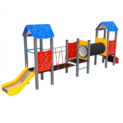 Plac zabaw z atestem dla dzieci zestaw Piro 3-1 