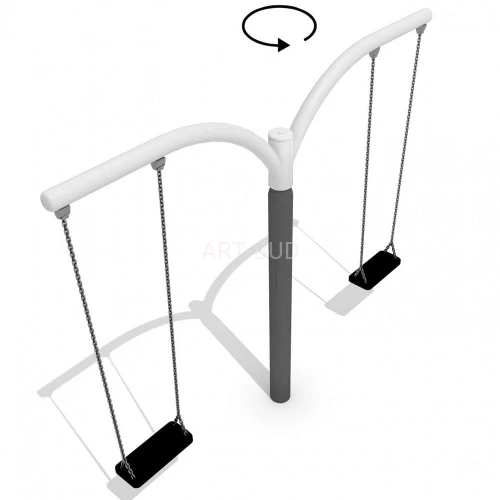 Karuzela dla dzieci na plac zabaw słupowa Solano 2-1 