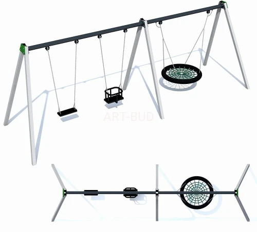 Huśtawki wahadłowe na plac zabaw Neptune 3 