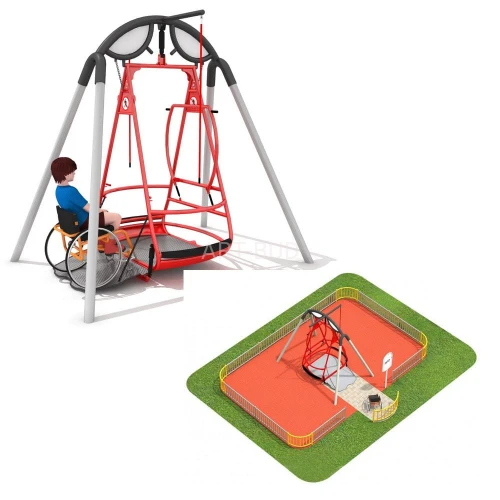 Huśtawka integracyna na plac zabaw Saturn 