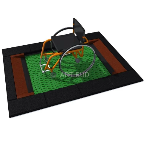 Trampolina integracyna na plac zabaw Orta-I 150 x 200 cm  Integrado 