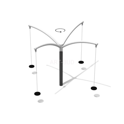 Urządzenie na plac zabaw Karuzela słupowa Monsoon 4