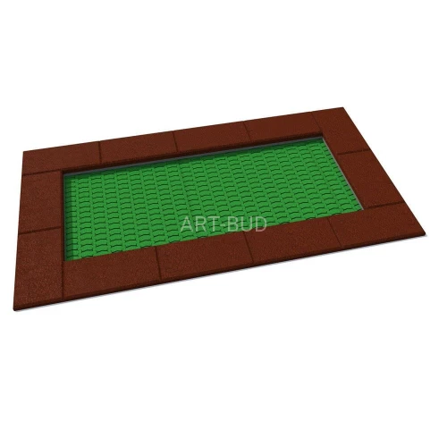 Trampolina ziemna prostokątna  na plac zabaw Orta 